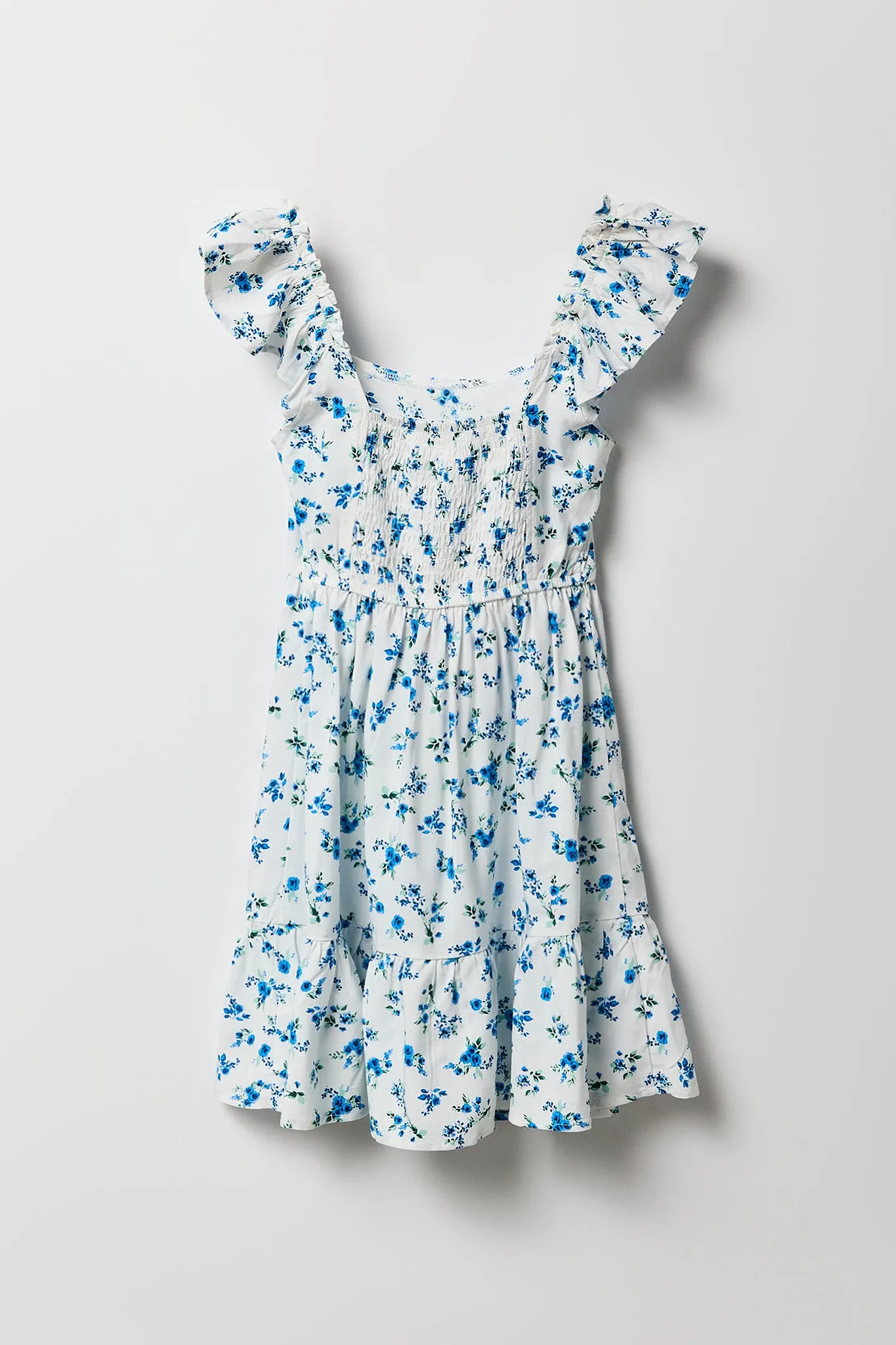 Girls Floral Flutter Sleeve Dress sold by Urban Planet product image thumbnail 2