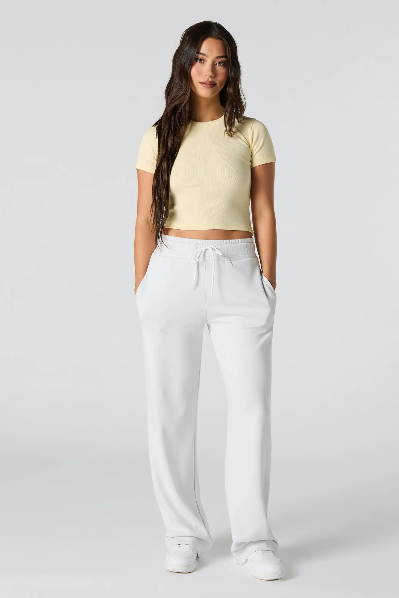 Ribbed Cropped T-Shirt sold by Urban Planet product image thumbnail 3