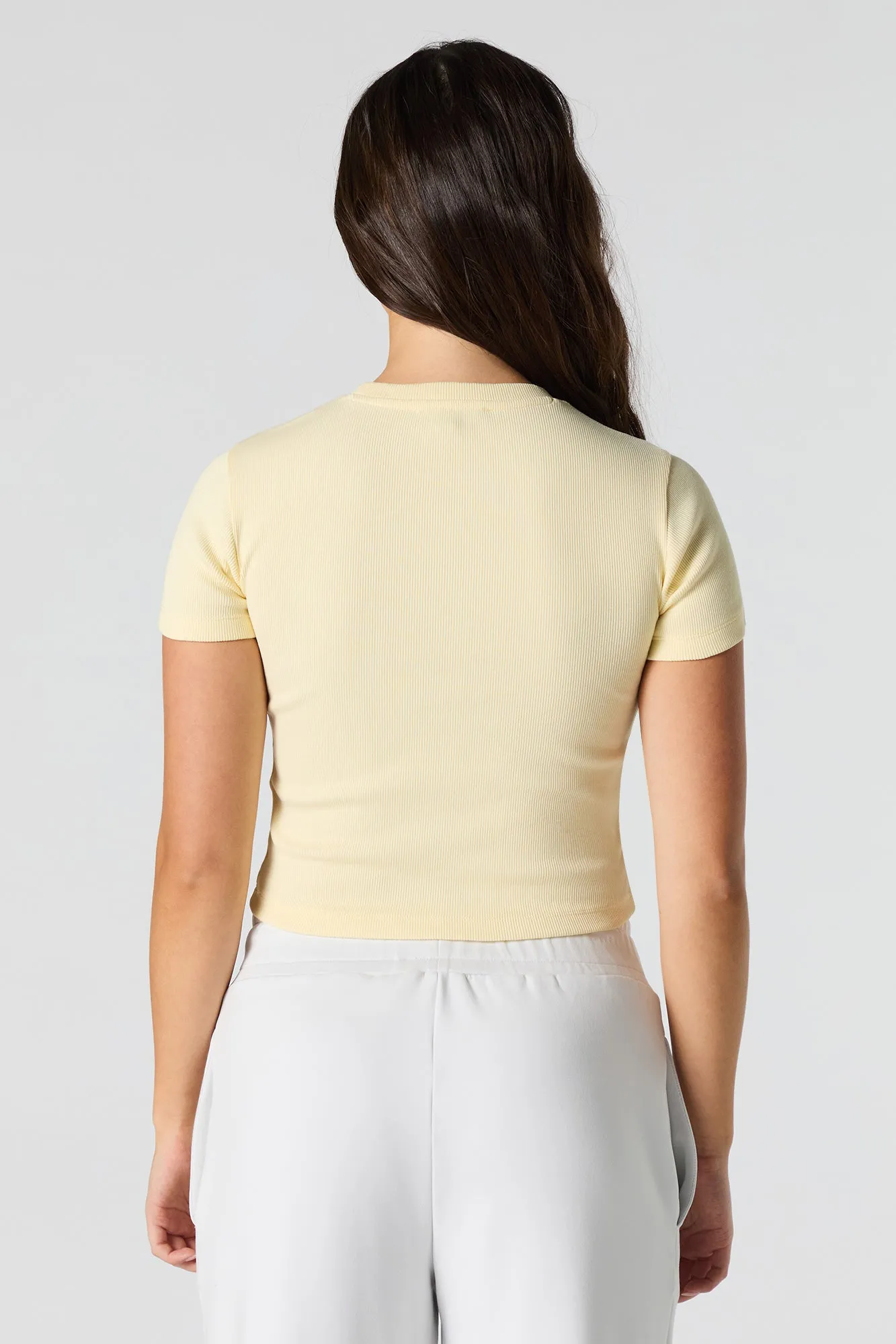 T-shirt côtelé court sold by Urban Planet product image thumbnail 2