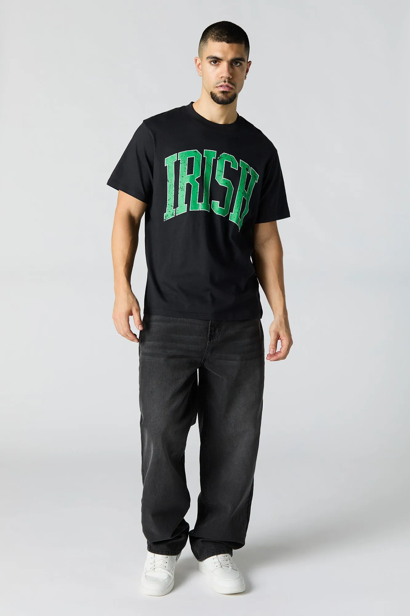T-shirt de la Saint-Patrick à imprimé Irish sold by Urban Planet product image thumbnail 3