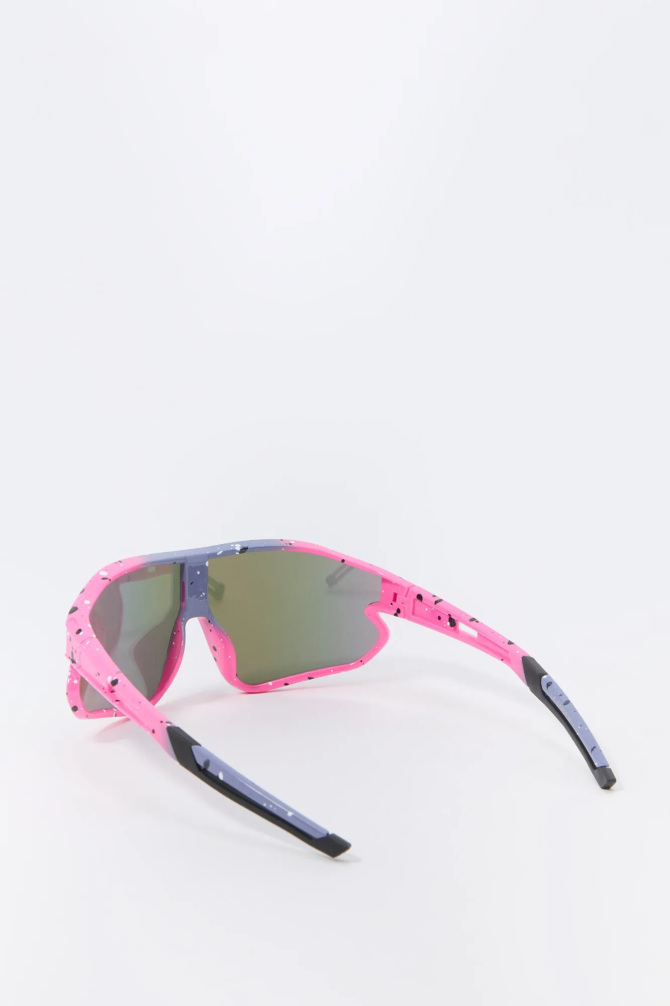 Paint Splatter Sport Shield Sunglasses sold by Urban Planet product image thumbnail 3