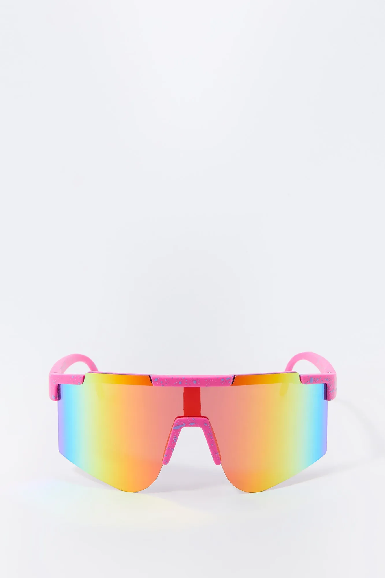 Rainbow Lens Shield Sunglasses sold by Urban Planet