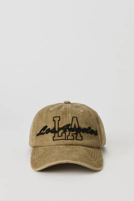 Casquette de baseball délavée avec motif brodé City sold by Urban Planet