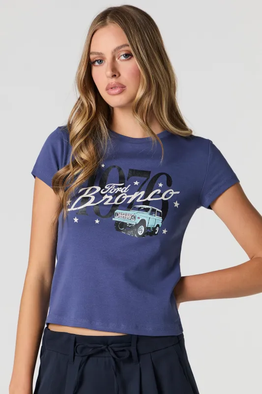 Ford Bronco 1976 Graphic Ribbed T-Shirt sold by Urban Planet