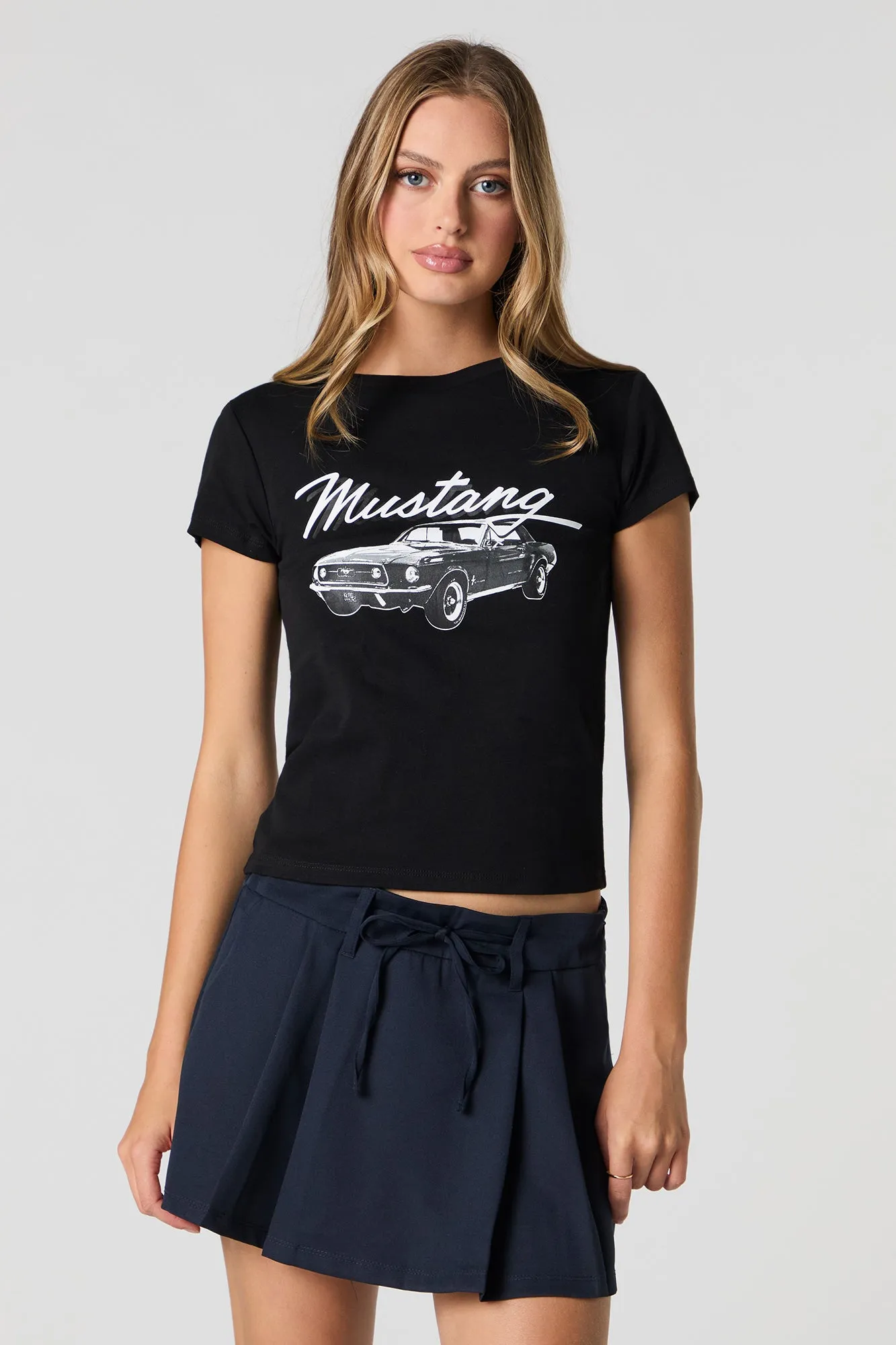 Ford Mustang Graphic Ribbed T-Shirt sold by Urban Planet