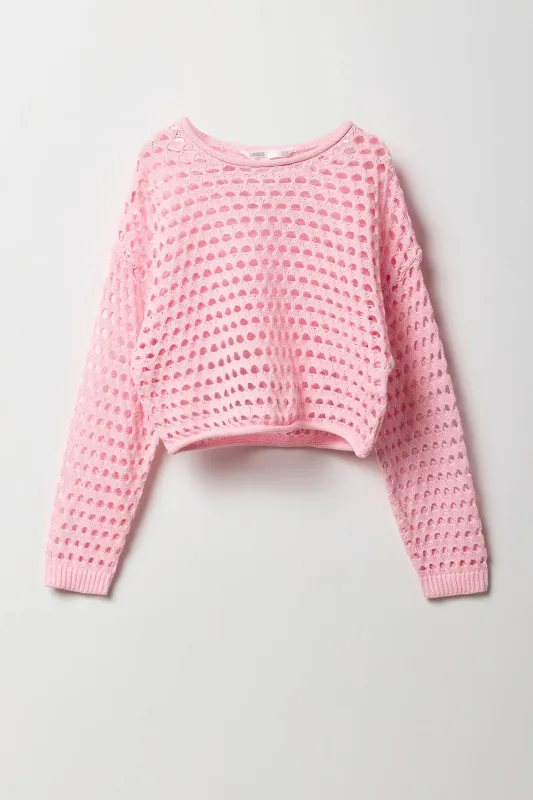 Chandail en tricot ajouré pour fille sold by Urban Planet