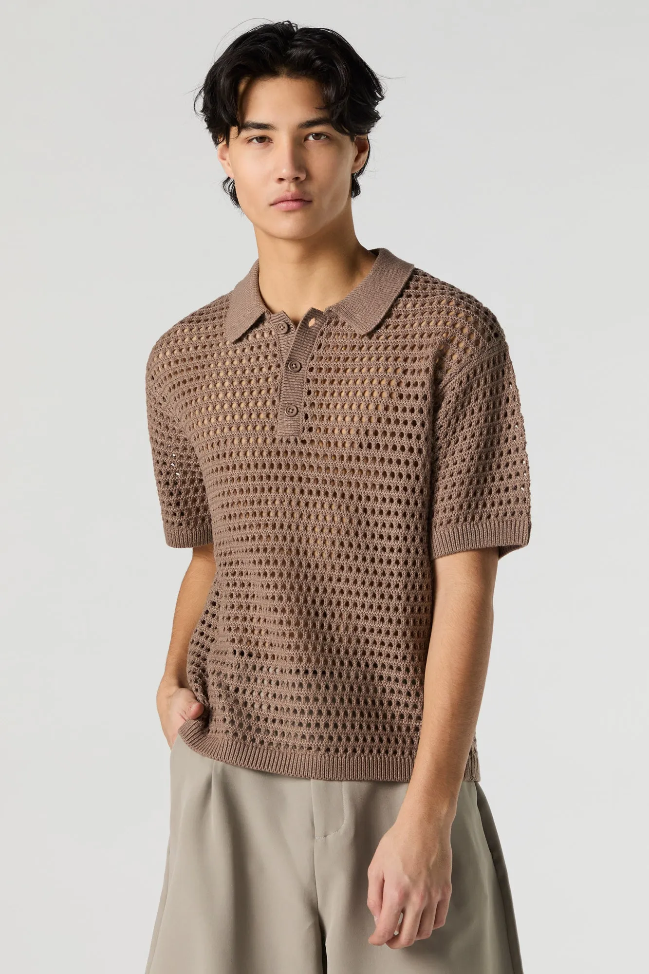 Polo en tricot ajouré sold by Urban Planet product image thumbnail 4