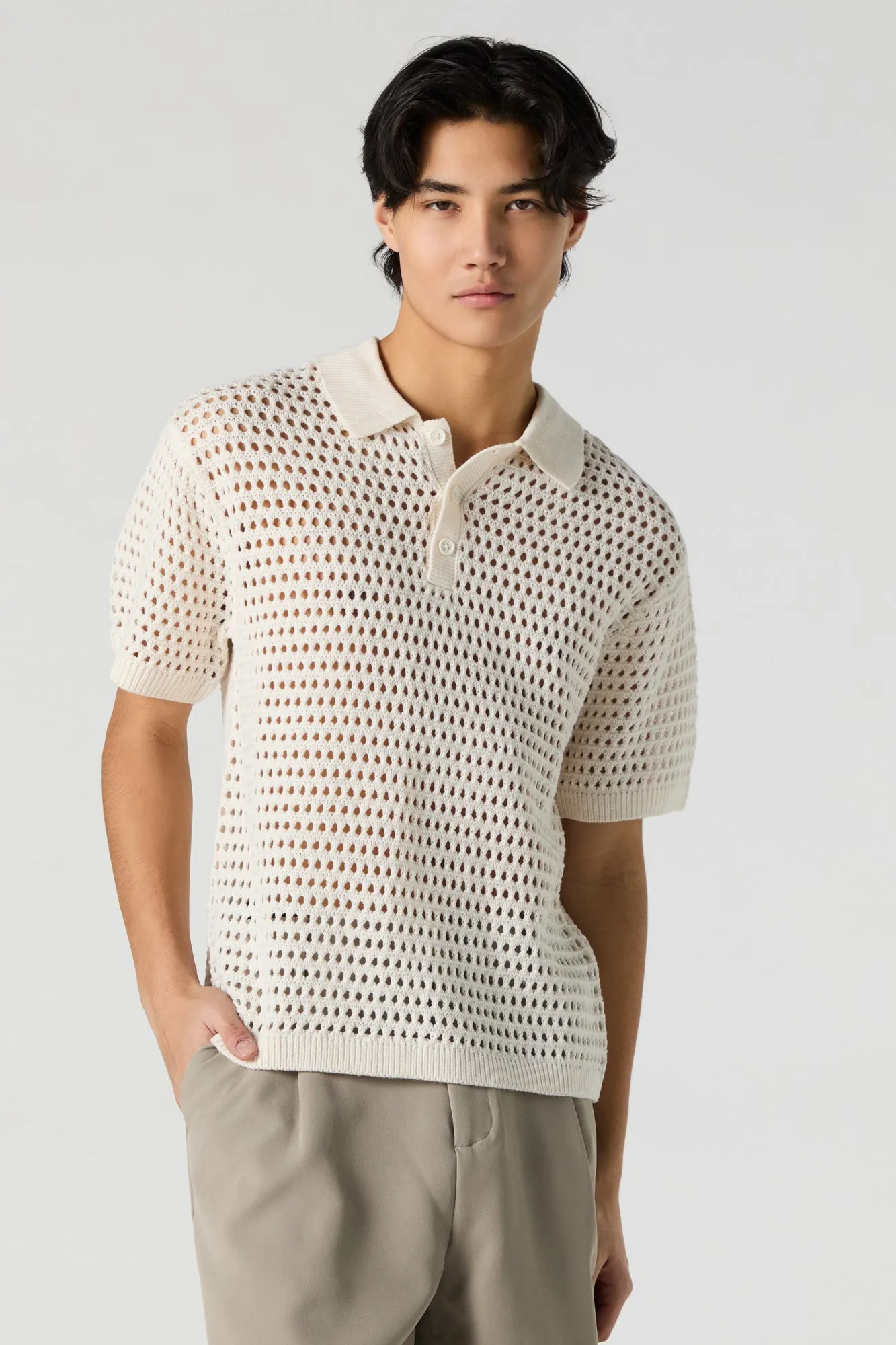 Polo en tricot ajouré sold by Urban Planet product image thumbnail 5
