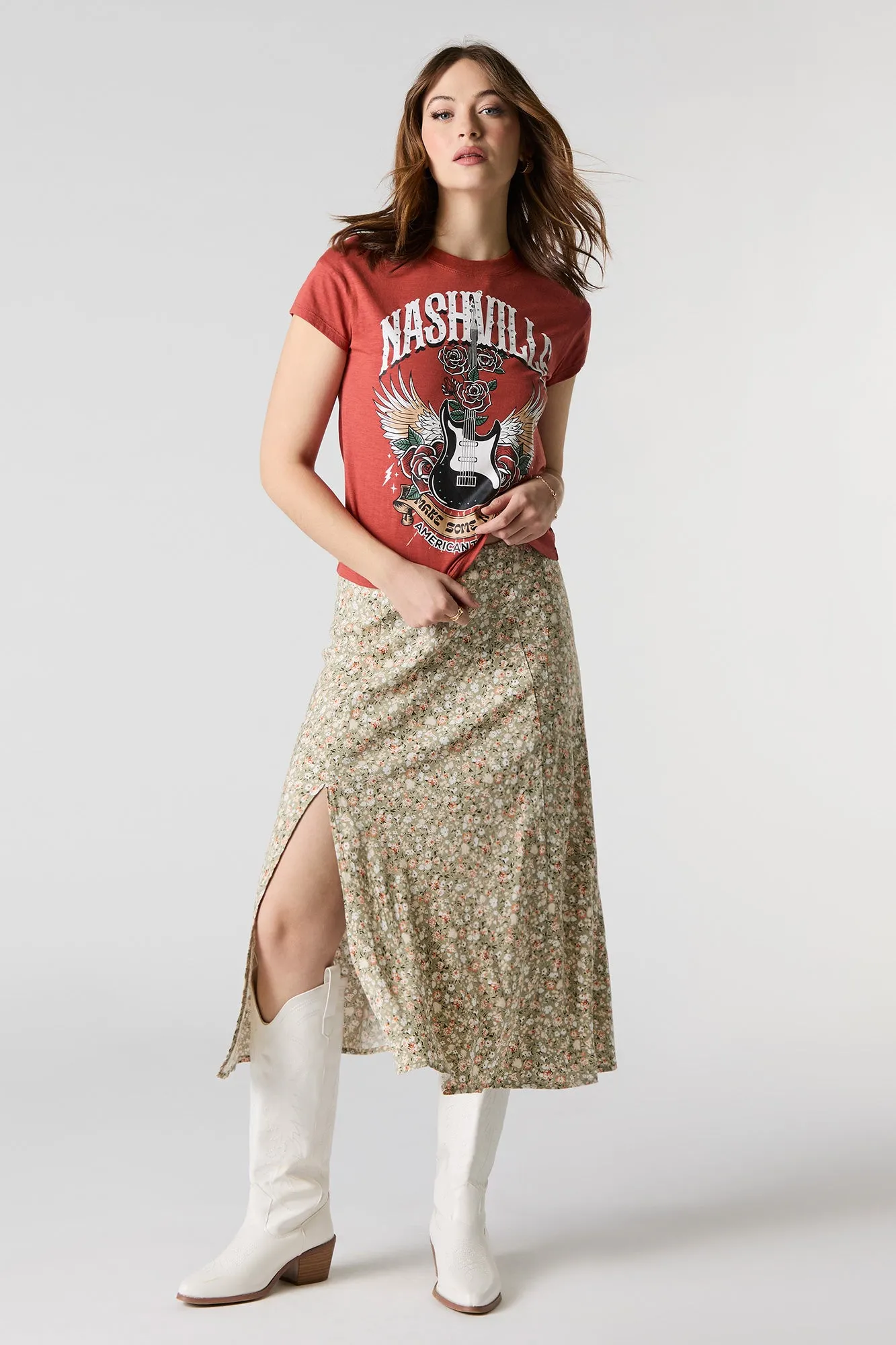 Nashville Rhinestone Graphic T-Shirt sold by Urban Planet product image thumbnail 3