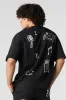 T-shirt en tissu bouclette à imprimé Music sold by Urban Planet