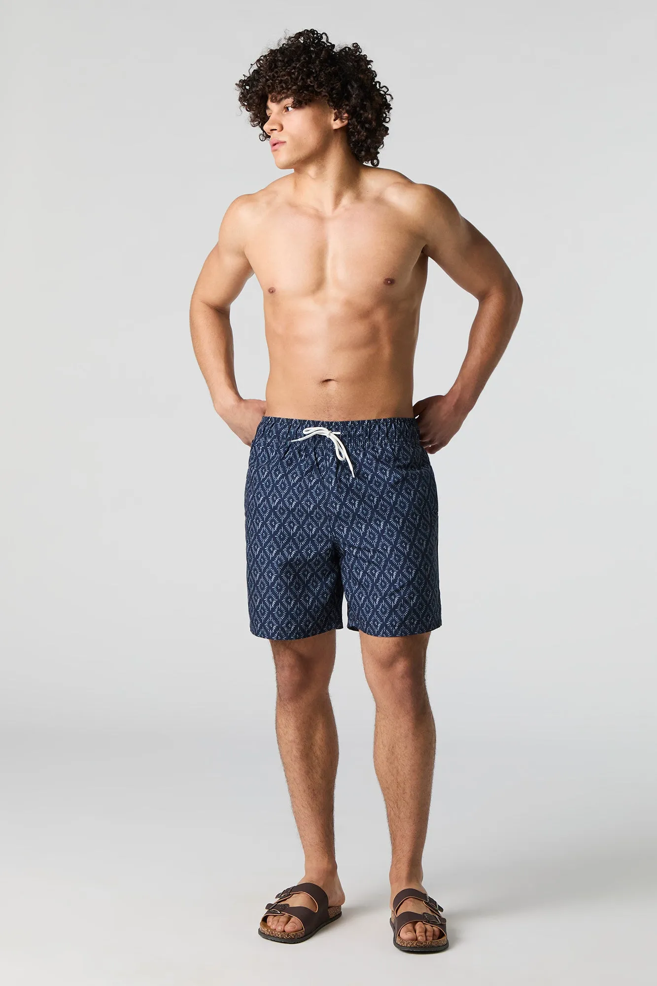 Printed Drawstring Swim Short sold by Urban Planet product image thumbnail 2