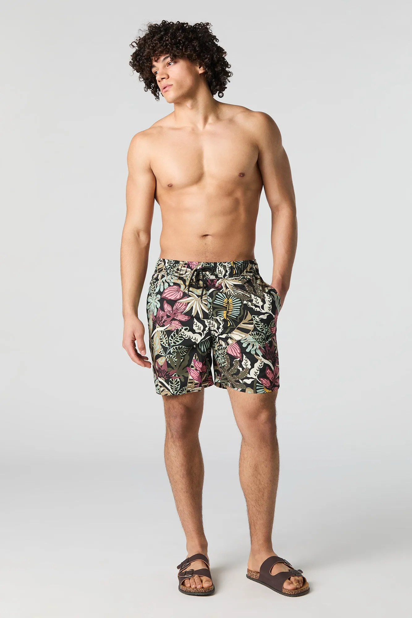 Printed Drawstring Swim Short sold by Urban Planet product image thumbnail 5