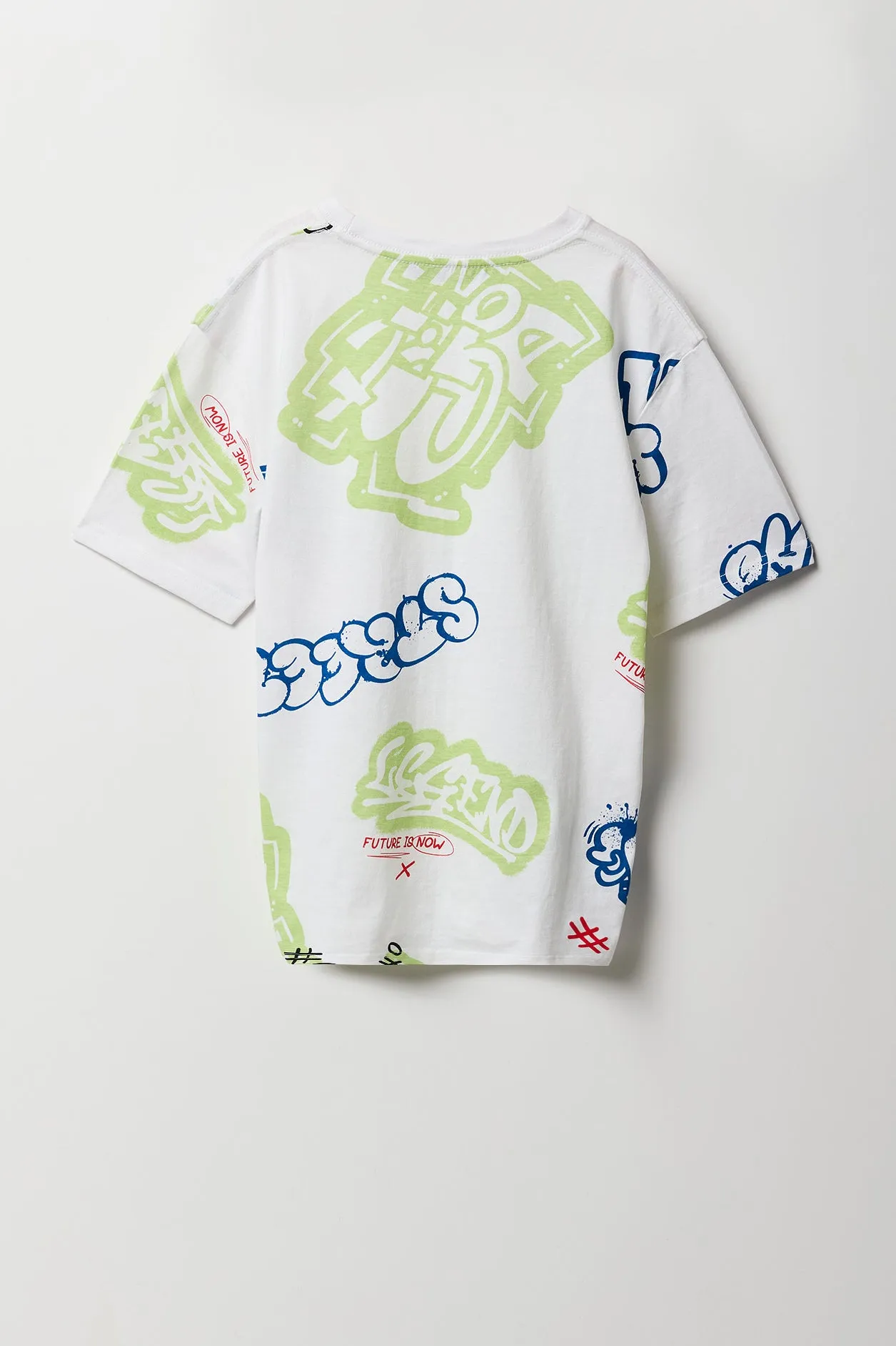 Boys Graffiti Print T-Shirt sold by Urban Planet product image thumbnail 2