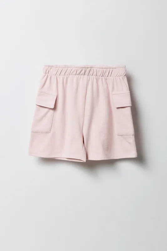 Short cargo en molleton délavé pour fille sold by Urban Planet