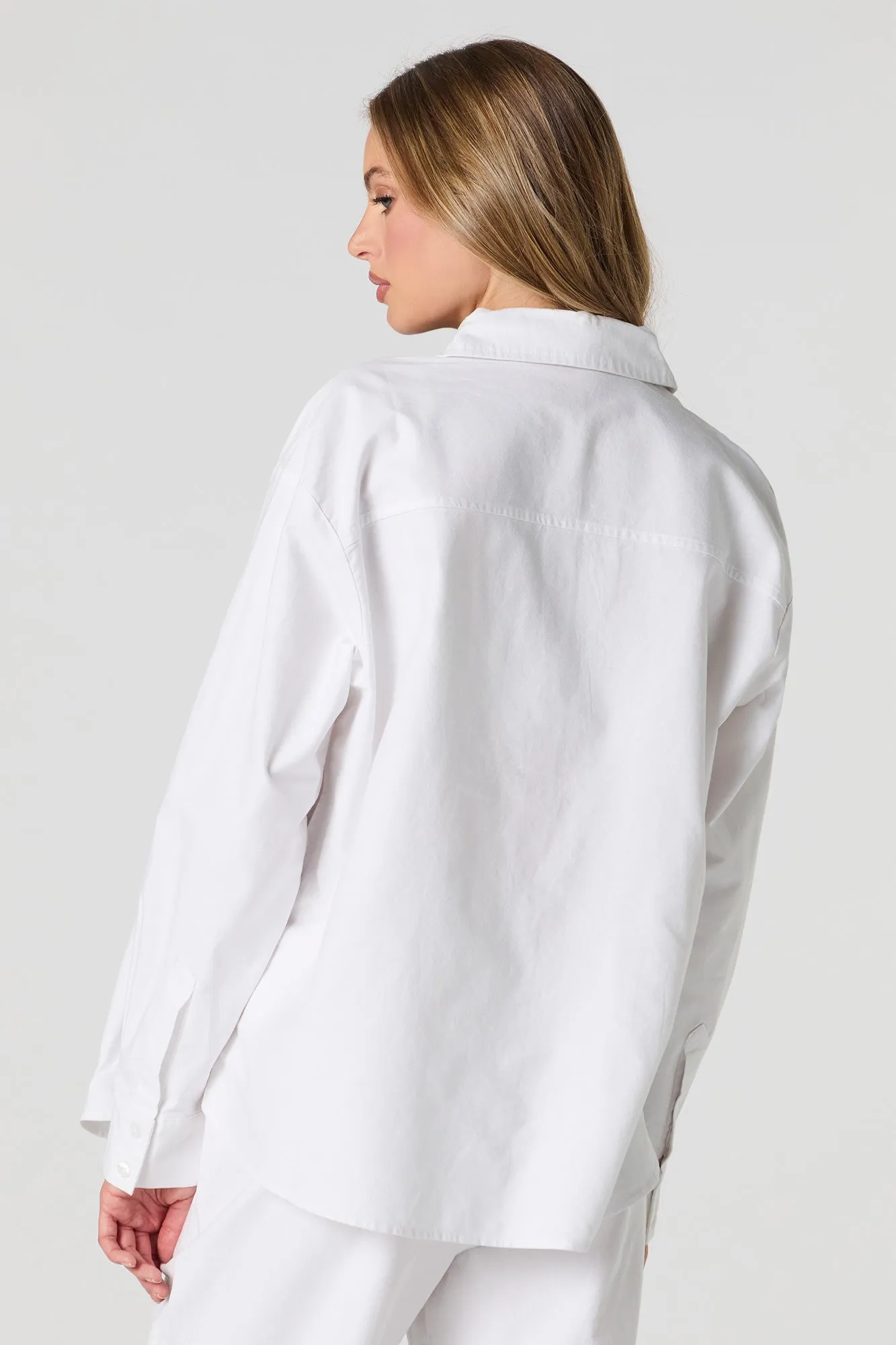 Linen Oversized Button-Up Top sold by Urban Planet product image thumbnail 5