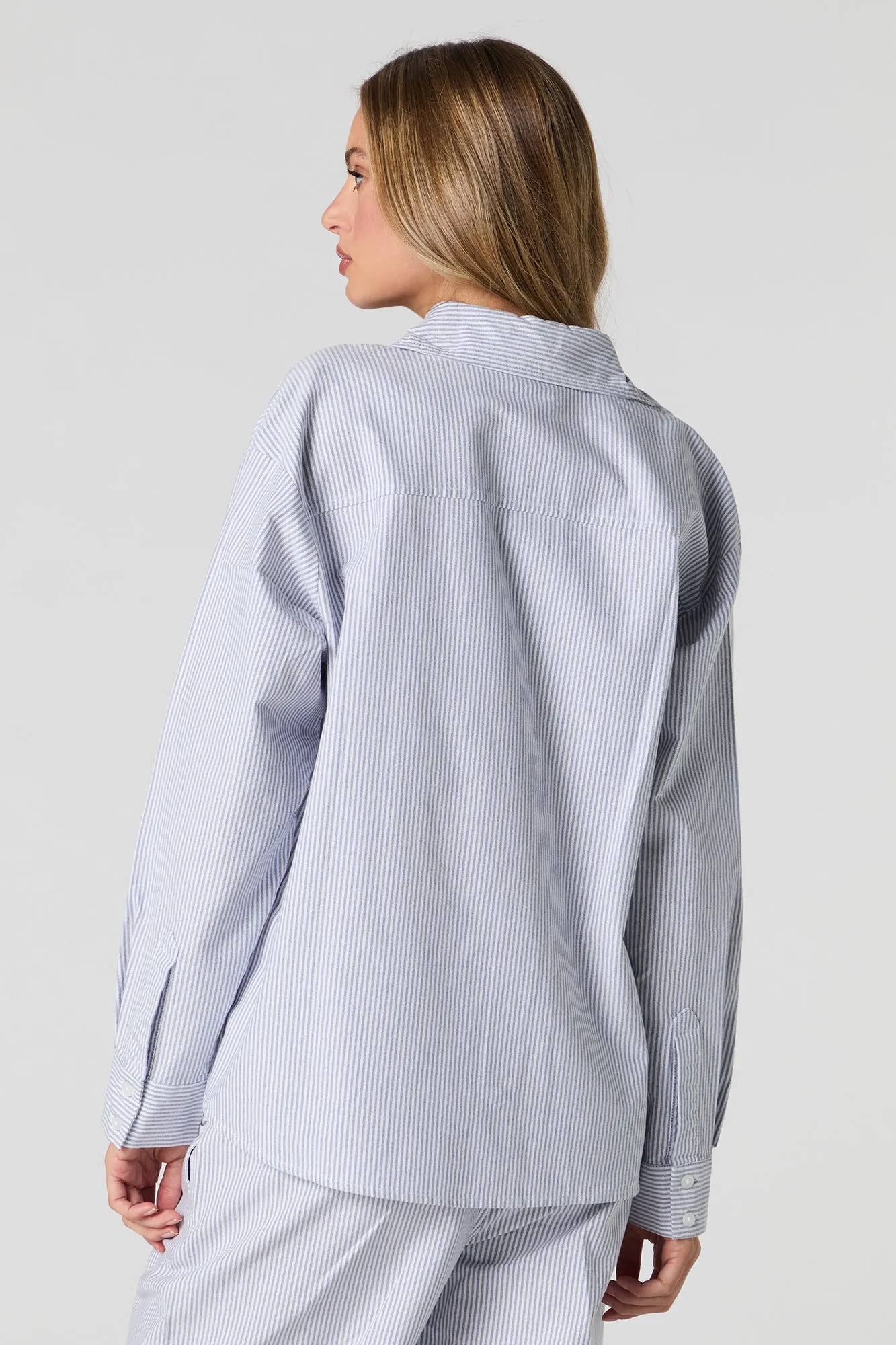 Linen Oversized Button-Up Top sold by Urban Planet product image thumbnail 2