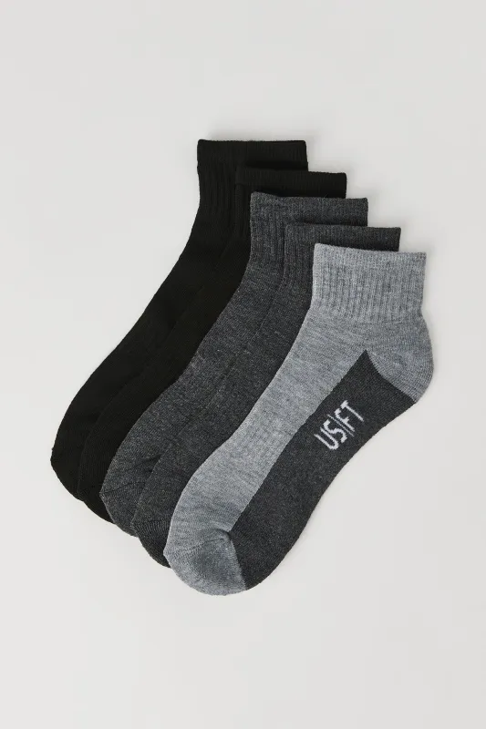 Athletic Quarter Socks (5 Pack) sold by Urban Planet