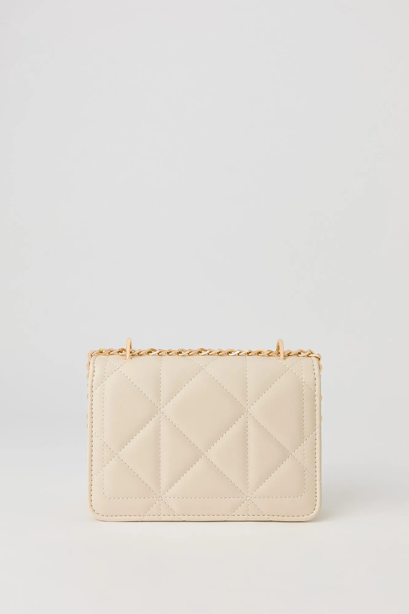 Faux Leather Quilted Crossbody Purse sold by Urban Planet product image thumbnail 3
