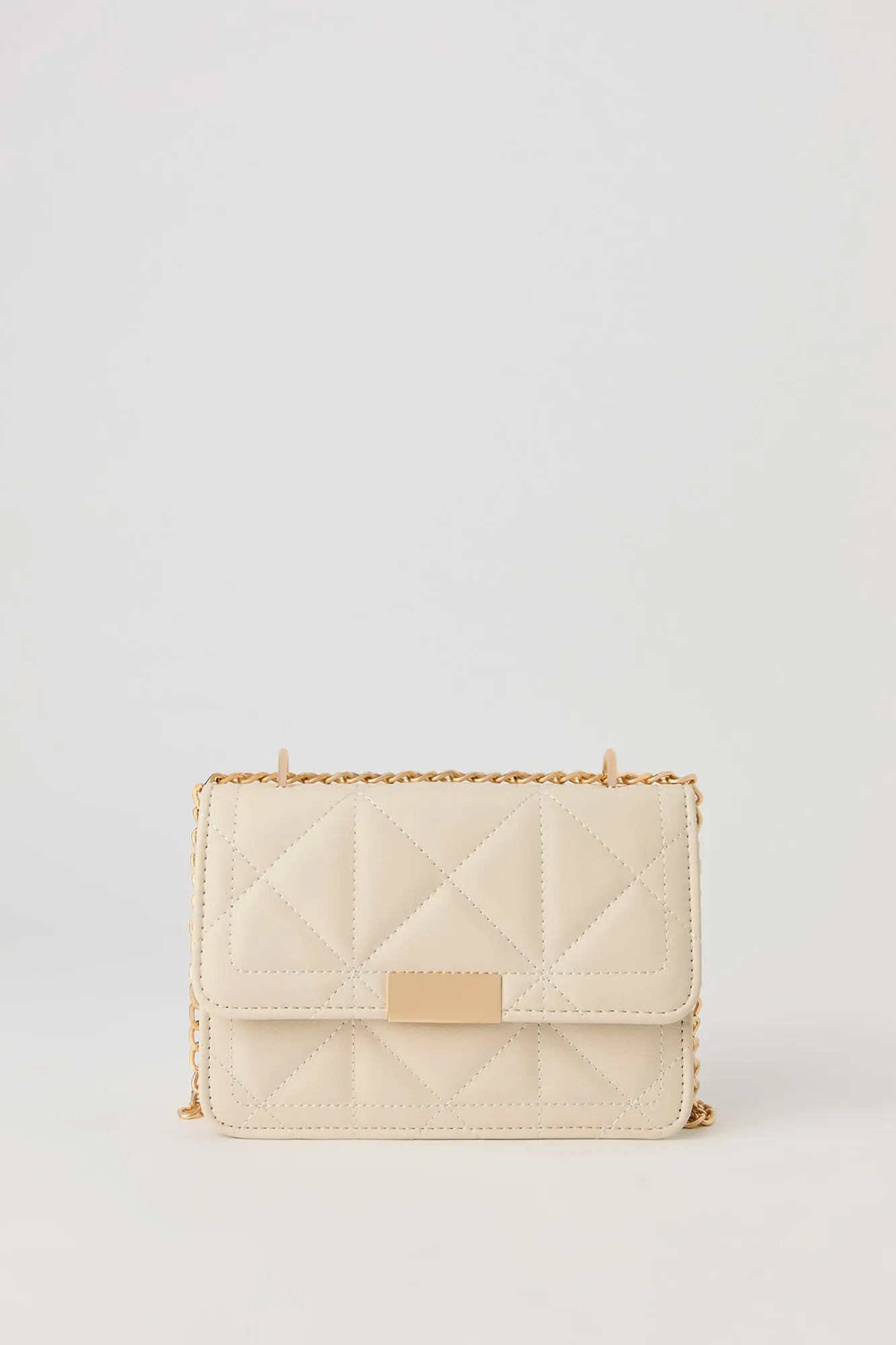 Faux Leather Quilted Crossbody Purse sold by Urban Planet product image thumbnail 2