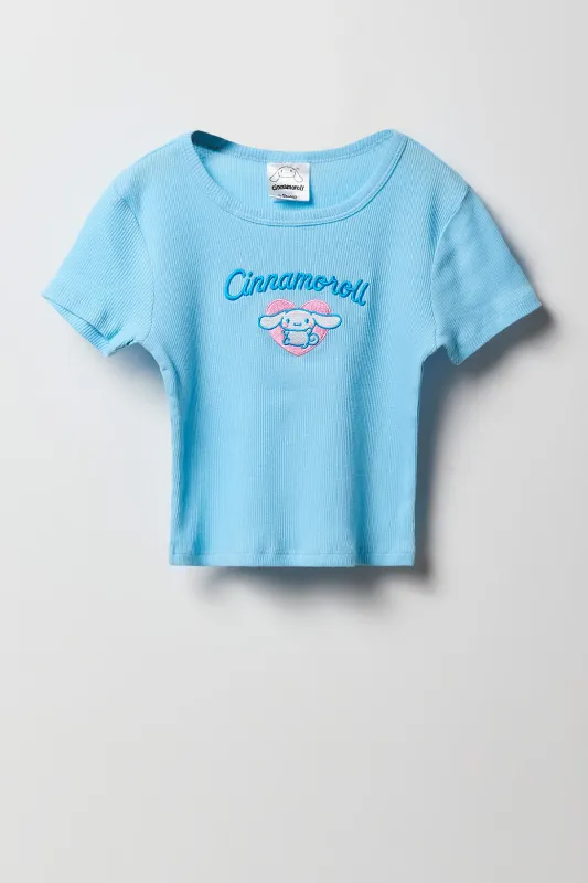 Girls Hello Kitty & Friends Embroidered Ribbed T-Shirt sold by Urban Planet