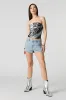 Short en denim extensible clouté sold by Urban Planet