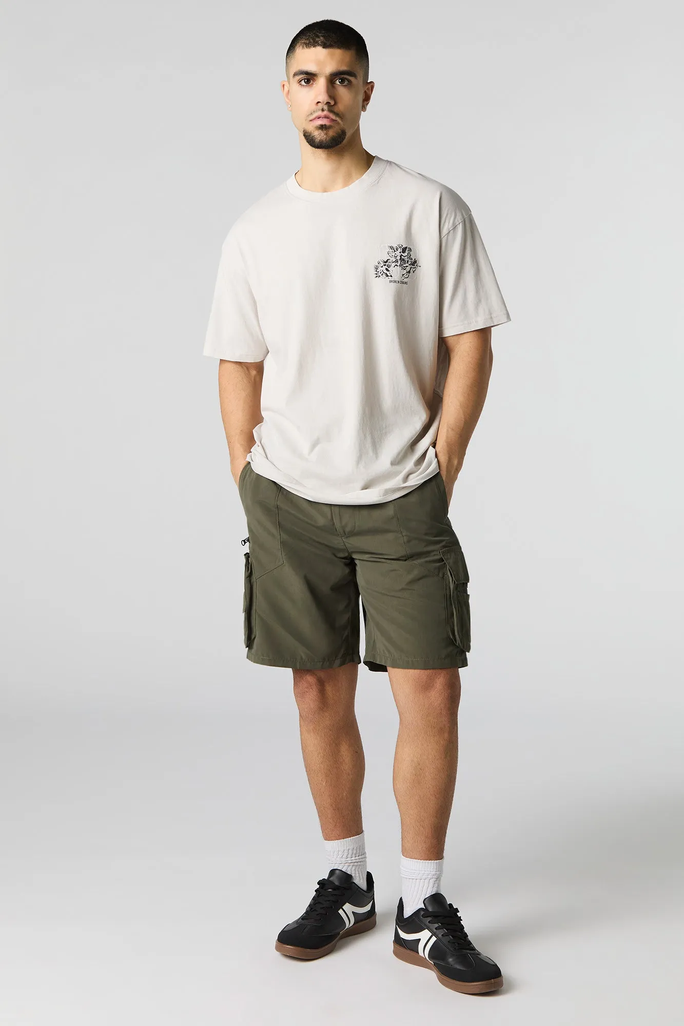 Short cargo à 5 poches avec taille coulissante sold by Urban Planet product image thumbnail 2