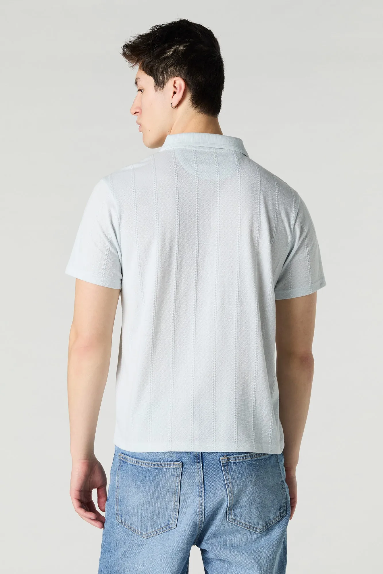 Polo texturé avec fermeture à glissière sold by Urban Planet product image thumbnail 5