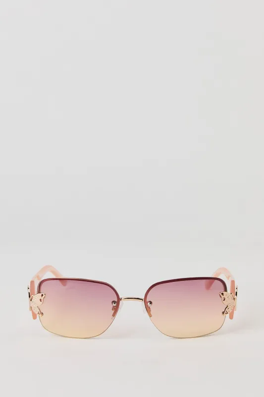 Rimless Butterfly Sunglasses sold by Urban Planet