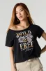 T-shirt à épaule dégagée et imprimé western sold by Urban Planet
