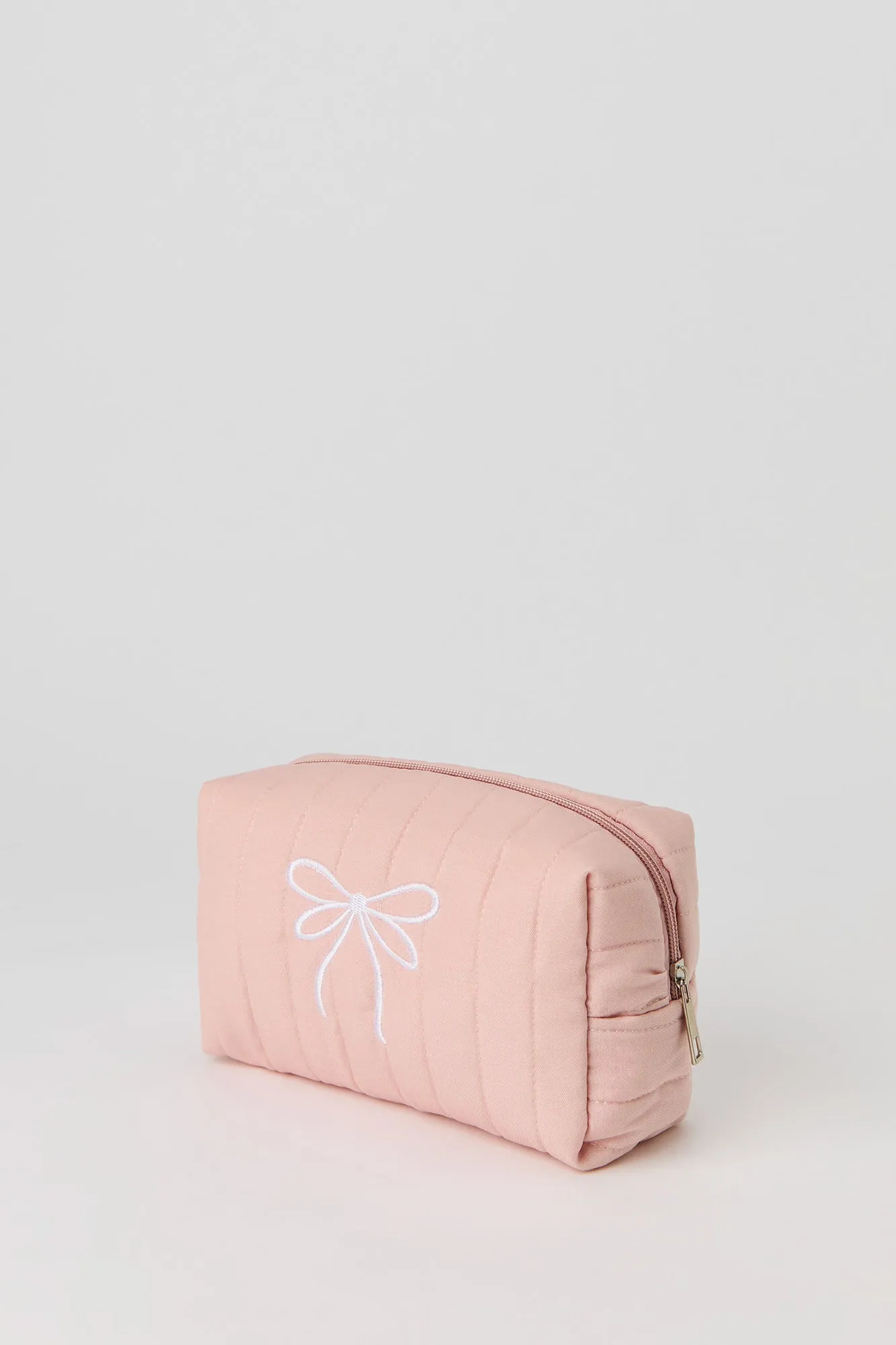 Bow Embroidered Makeup Bag sold by Urban Planet product image thumbnail 2