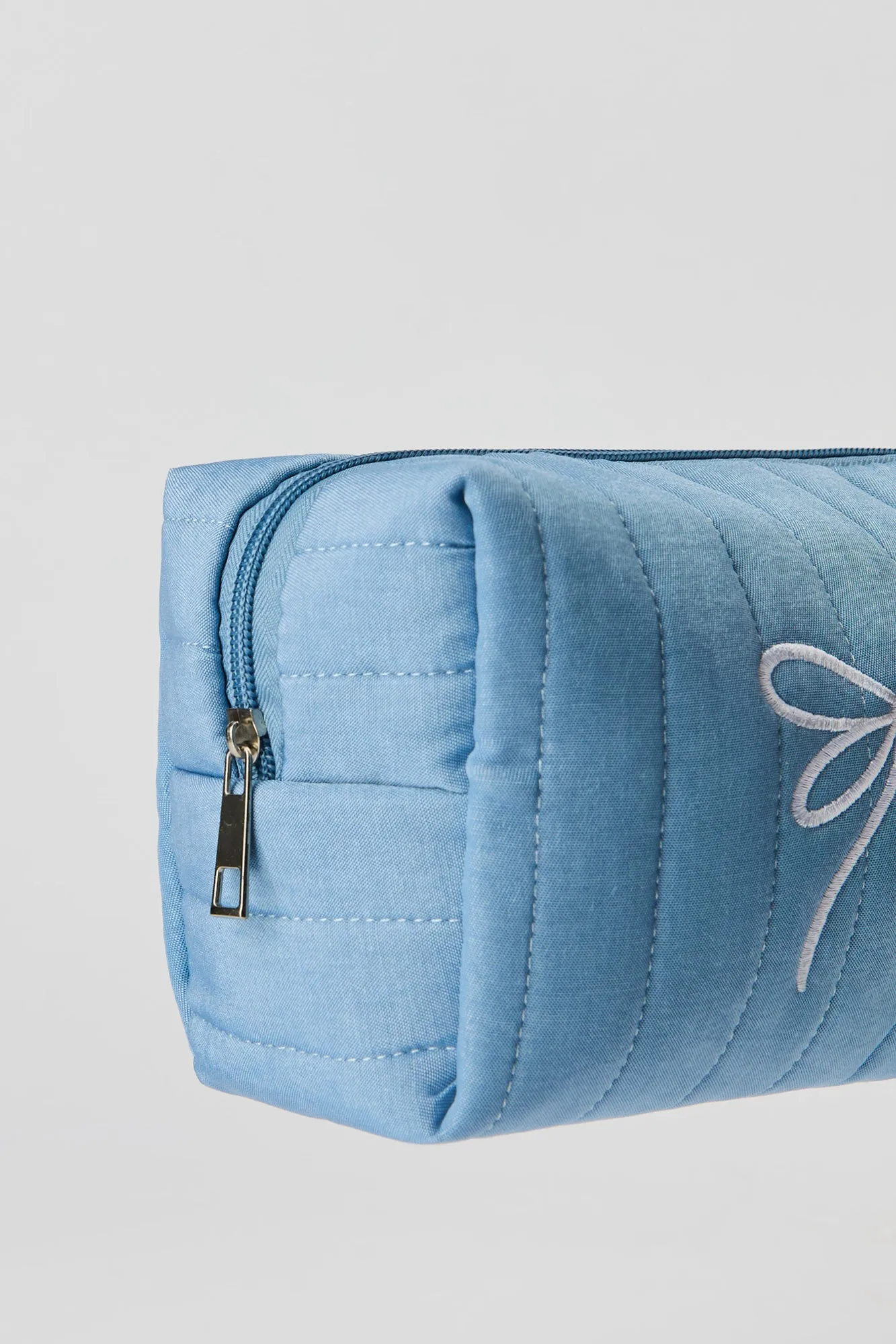 Bow Embroidered Makeup Bag sold by Urban Planet product image thumbnail 5