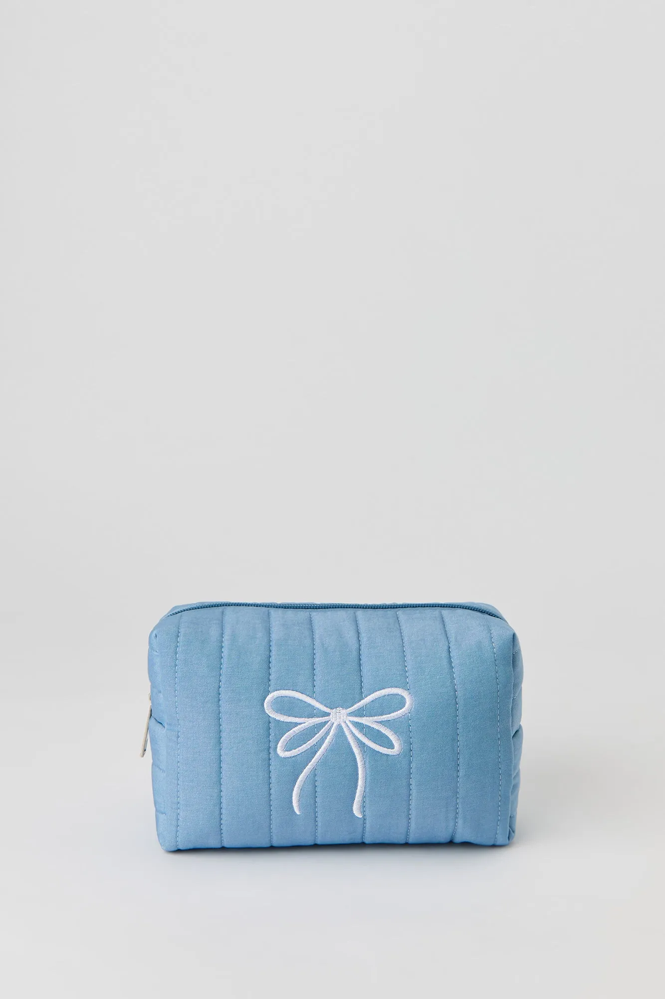 Bow Embroidered Makeup Bag sold by Urban Planet product image thumbnail 3