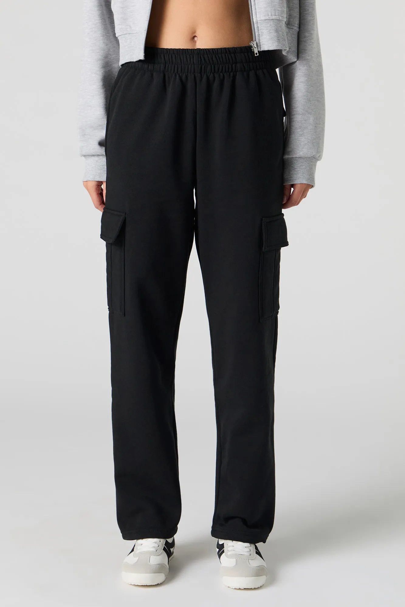 Pantalon cargo en molleton à jambe large sold by Urban Planet product image thumbnail 5