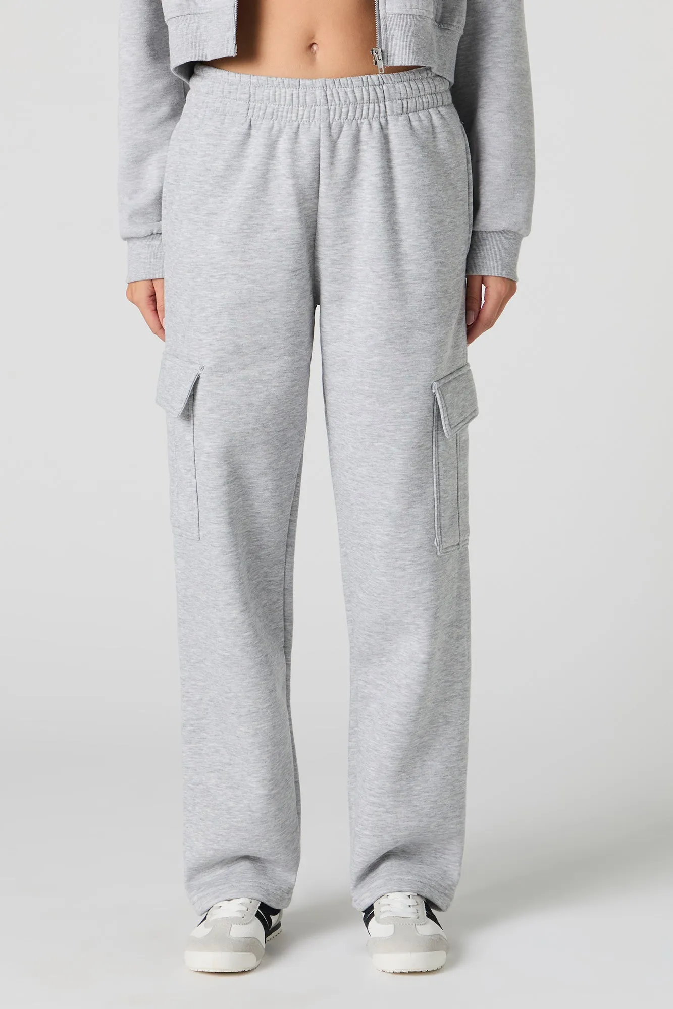 Pantalon cargo en molleton à jambe large sold by Urban Planet product image thumbnail 2