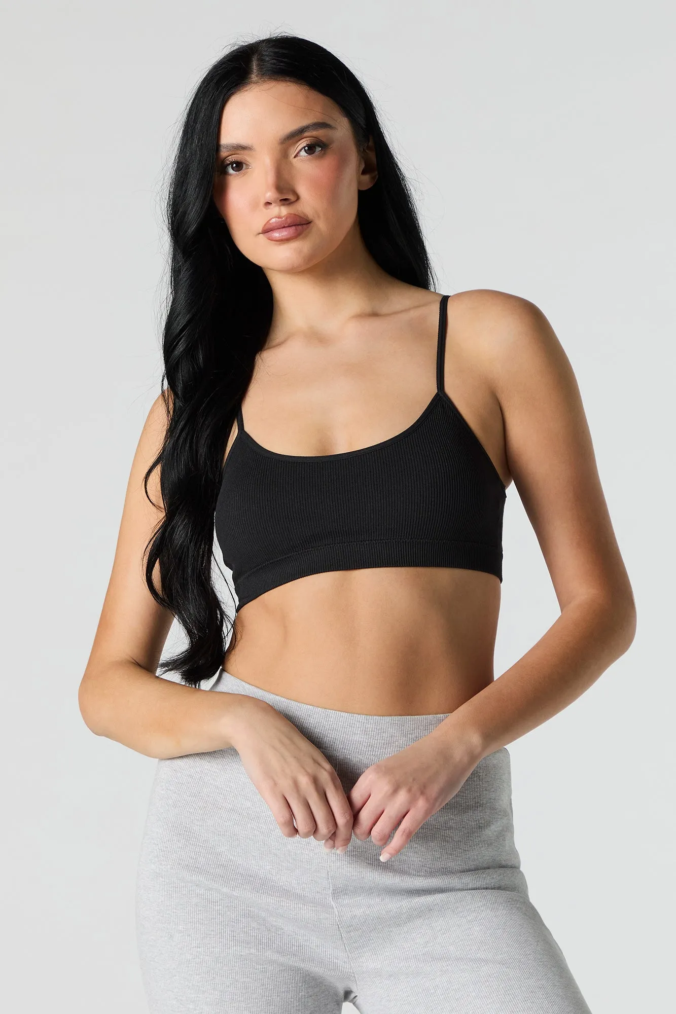 Bralette côtelée sans couture sold by Urban Planet product image thumbnail 4