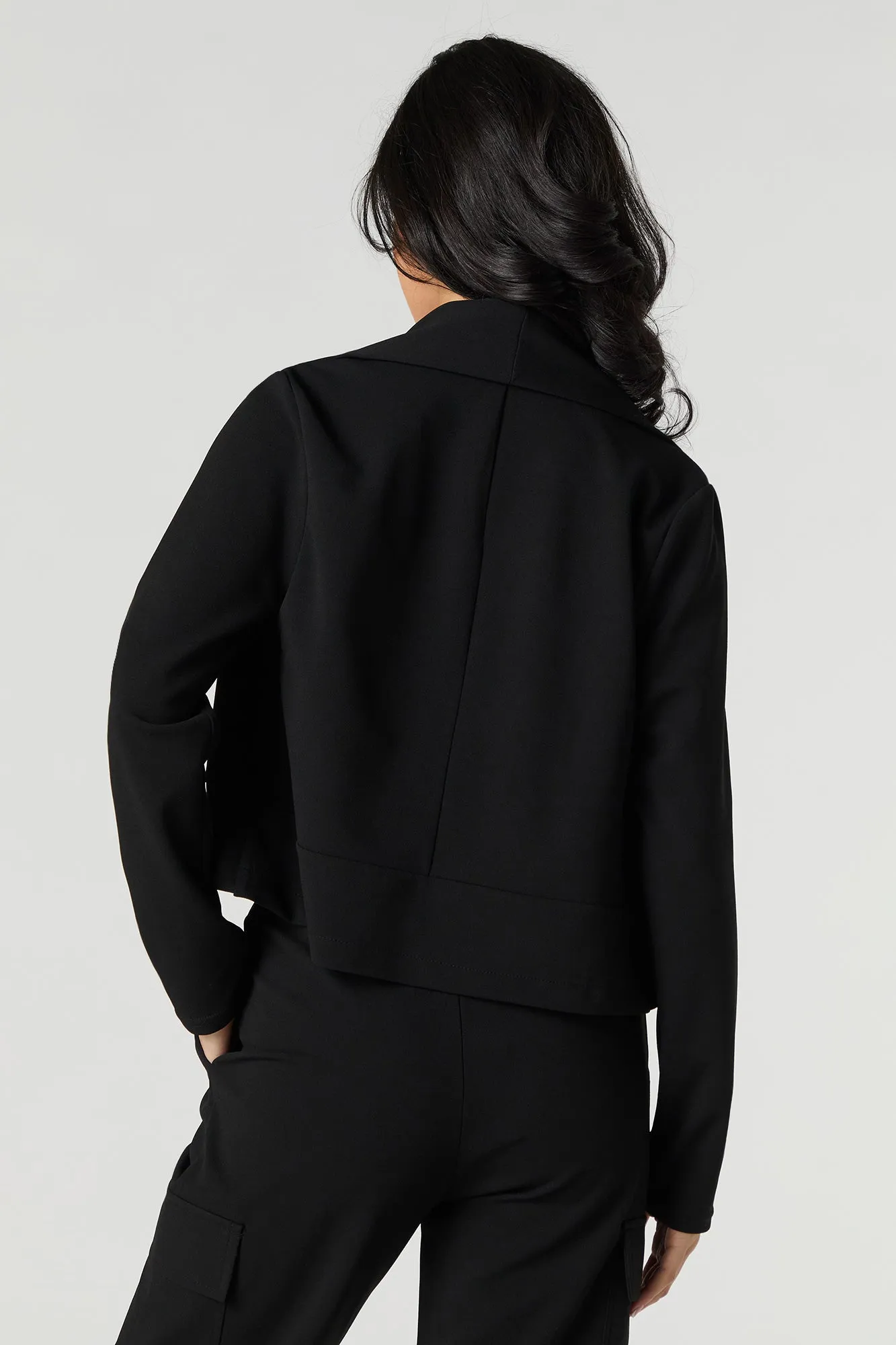 Blazer ouvert en crêpe sold by Urban Planet product image thumbnail 5