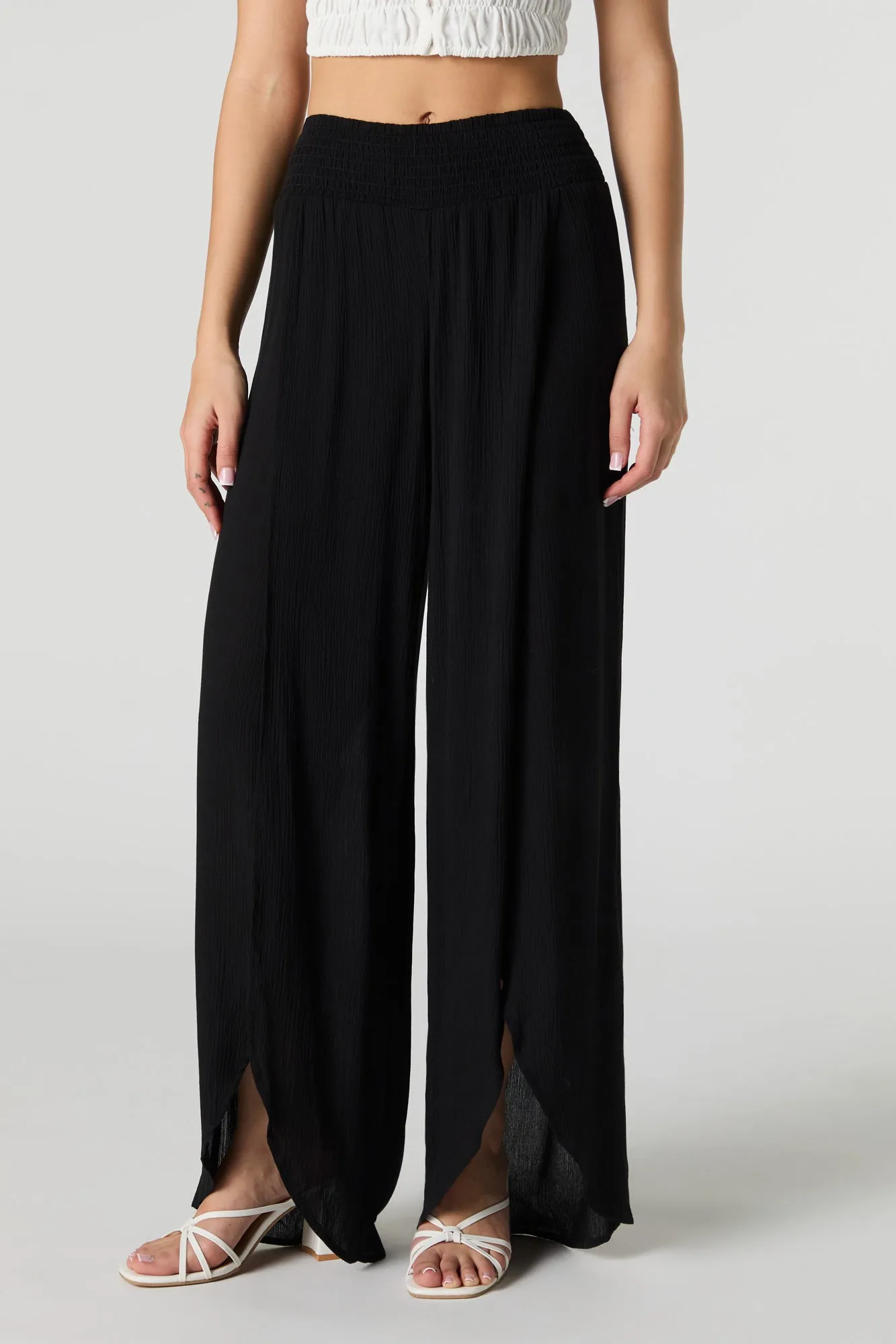 Pantalon fluide à jambe large avec fente sold by Urban Planet product image thumbnail 5