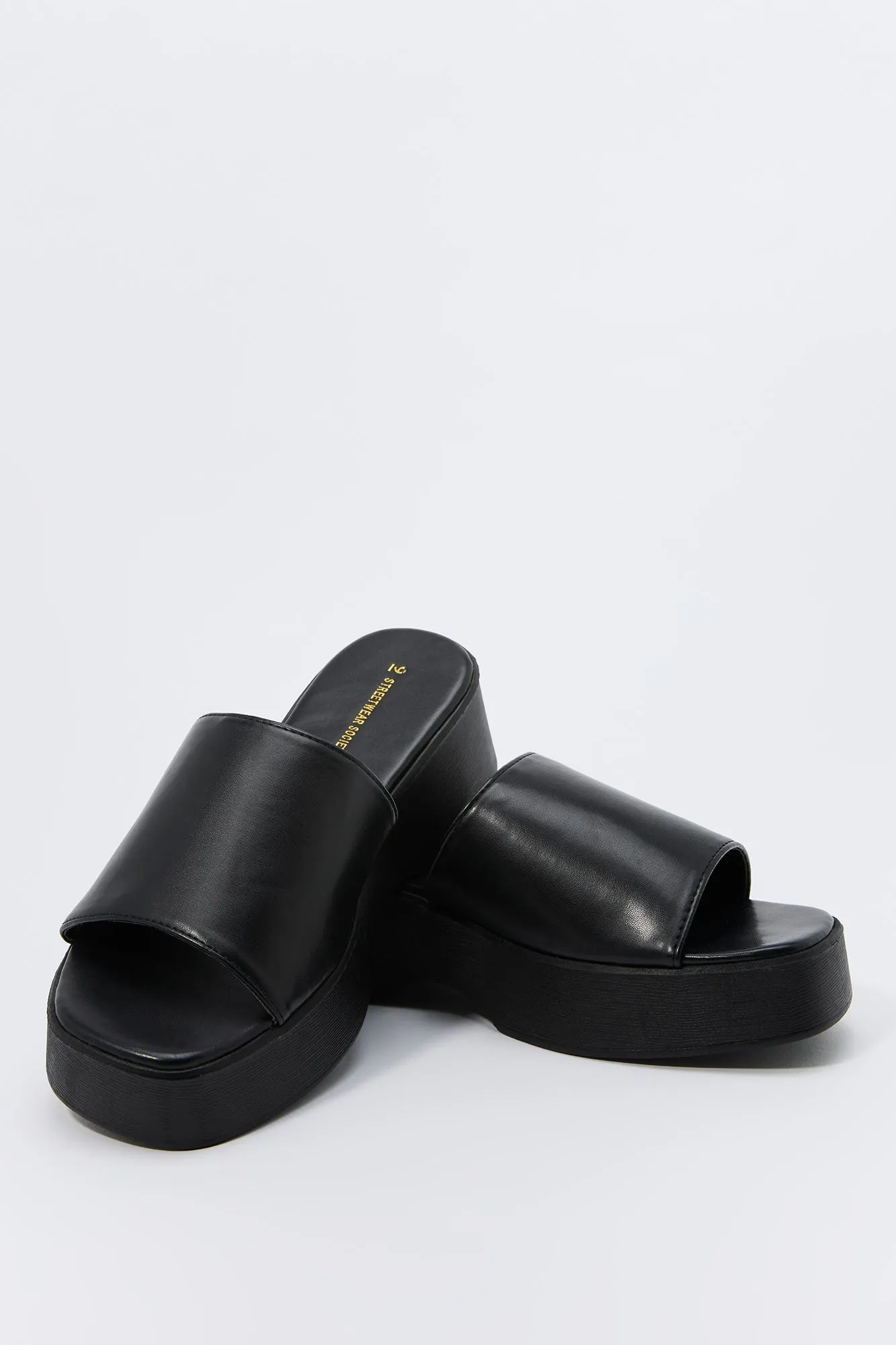 Sandales plateforme en similicuir sold by Urban Planet product image thumbnail 5