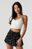 Printed Pleated Mini Skort sold by Urban Planet