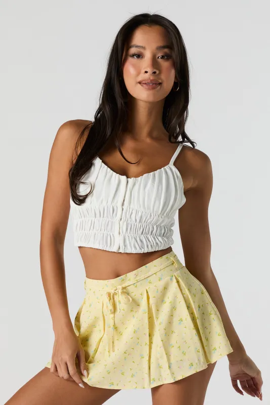 Minijupe-short imprimée plissée sold by Urban Planet