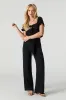 Belted Flowy Straight Leg Pant sold by Urban Planet
