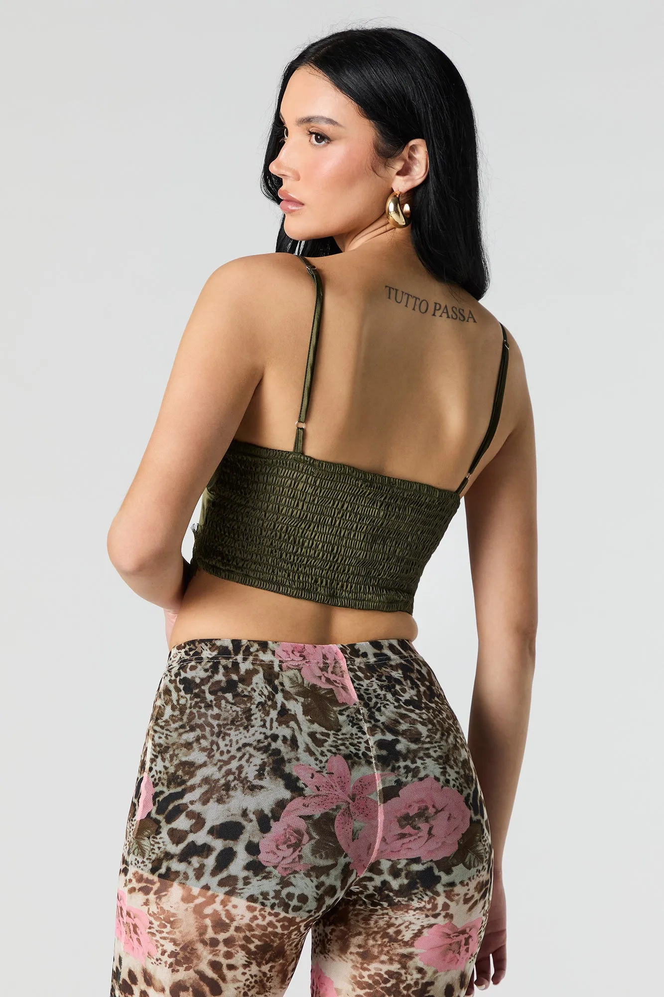 Camisole en satin avec liséré de dentelle sold by Urban Planet product image thumbnail 2