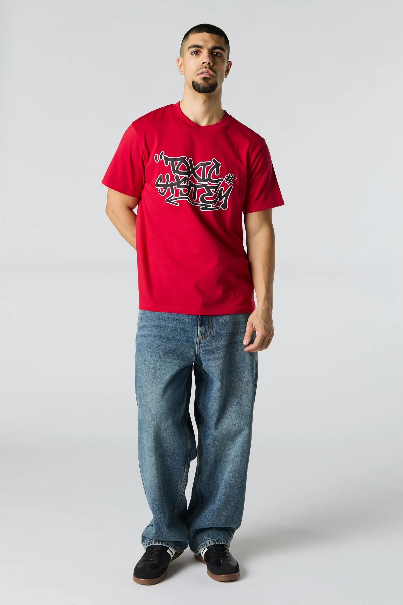 T-shirt à imprimé Toxic System sold by Urban Planet product image thumbnail 3