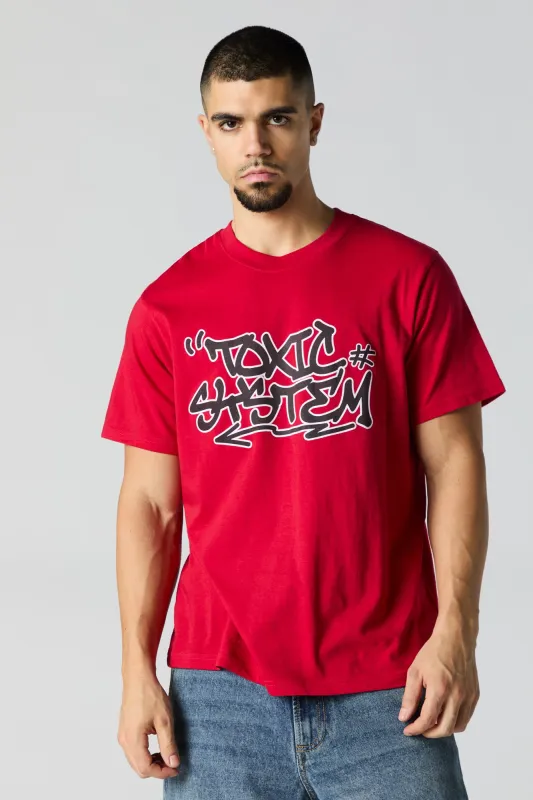 T-shirt à imprimé Toxic System sold by Urban Planet