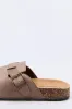 Faux Suede Buckled Cork Sandal sold by Urban Planet