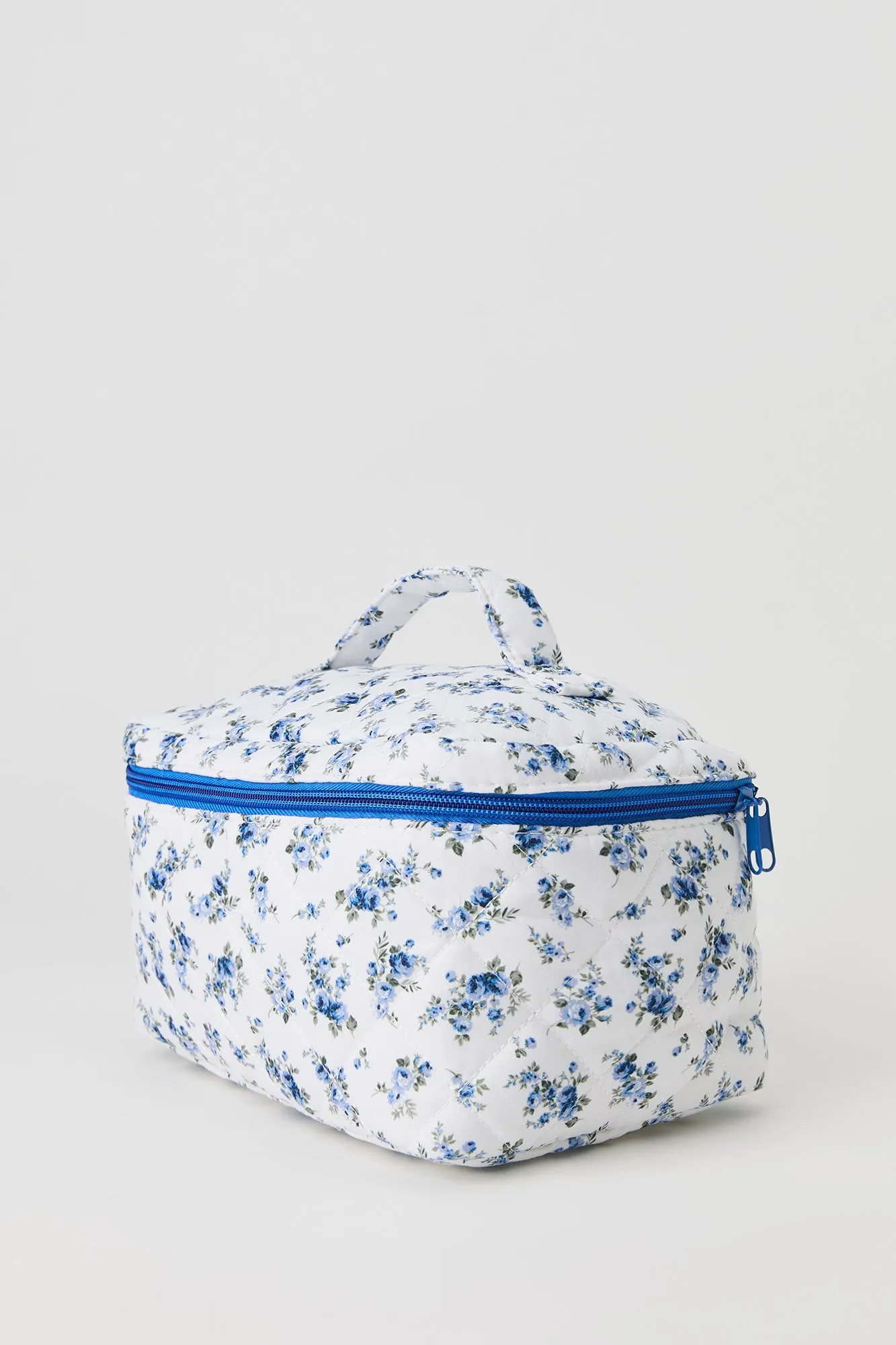 Large Floral Quilted Makeup Bag sold by Urban Planet product image thumbnail 5