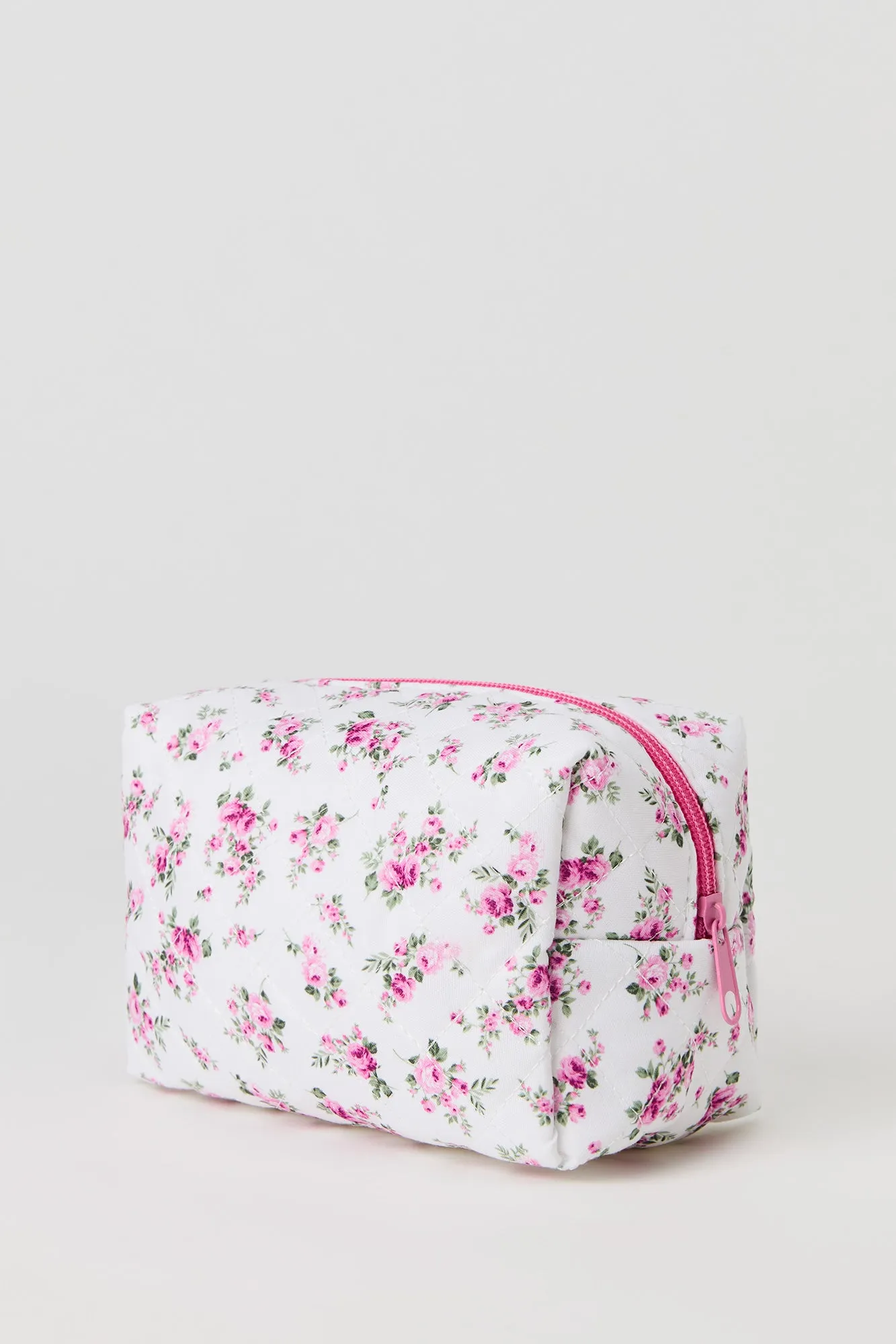 Floral Quilted Makeup Bag sold by Urban Planet product image thumbnail 3