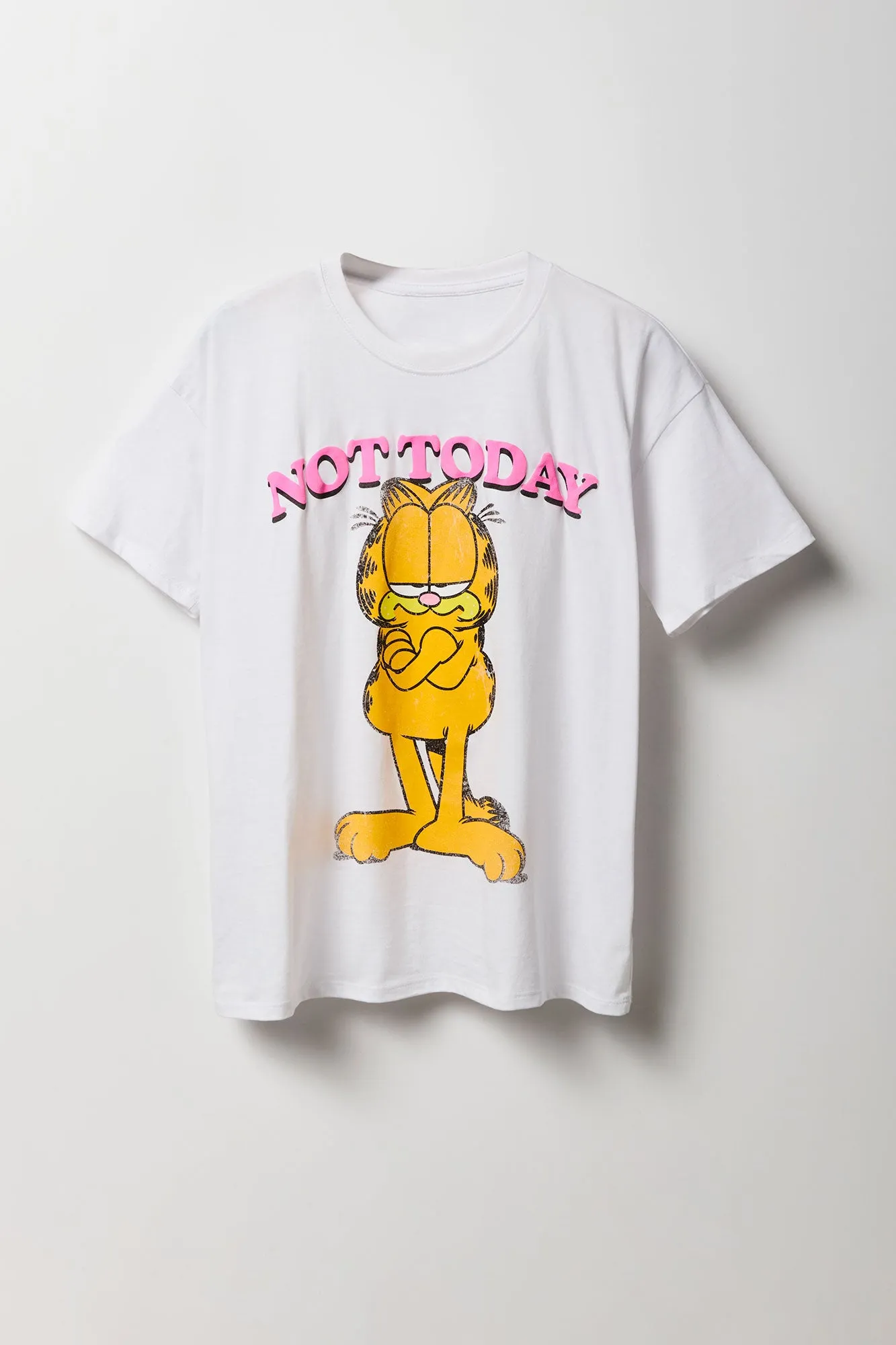 Garfield Not Today Graphic Boyfriend T-Shirt sold by Urban Planet