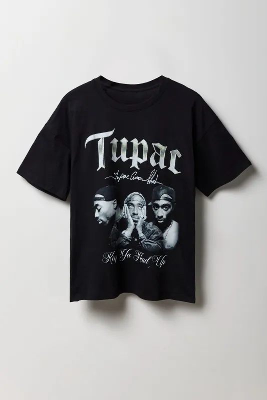 Tupac Graphic Boyfriend T-Shirt sold by Urban Planet