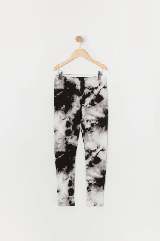 Legging en molleton doux à imprimé noir et blanc pour fille sold by Urban Planet